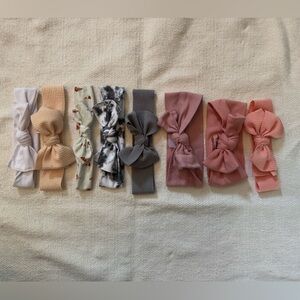 Set of 8 Knotted Headbands in Assorted Colors